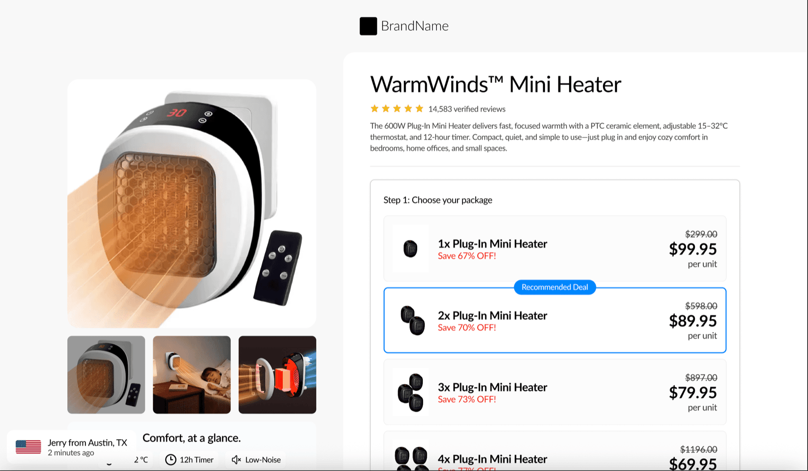 eCommerce Lander screenshot 2
