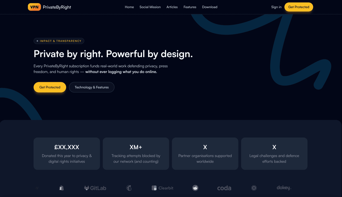 PrivateByRight VPN screenshot 2