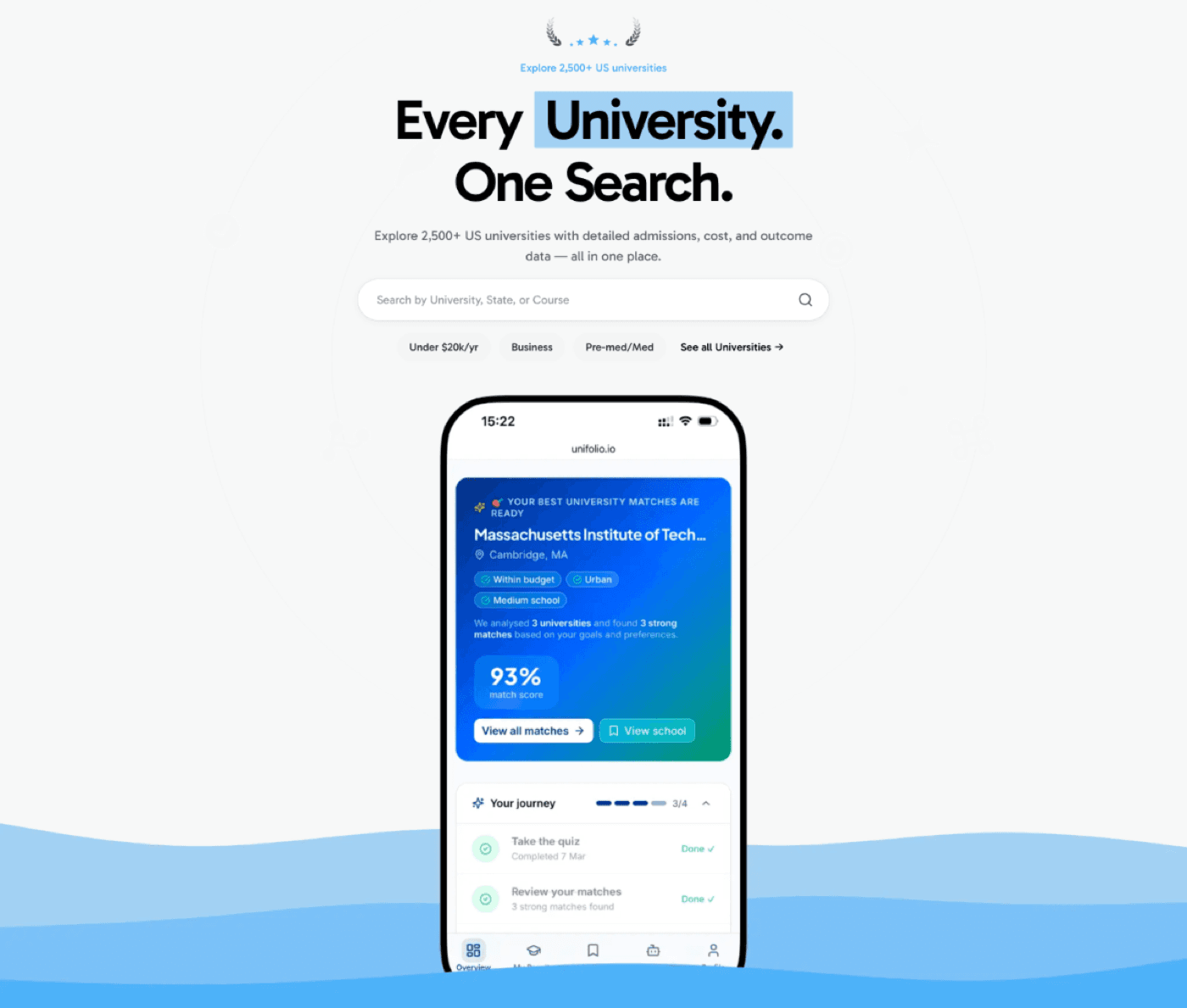 Unifolio — University Matching Quiz
